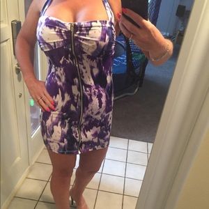 aida Dresses Purple And White Dress